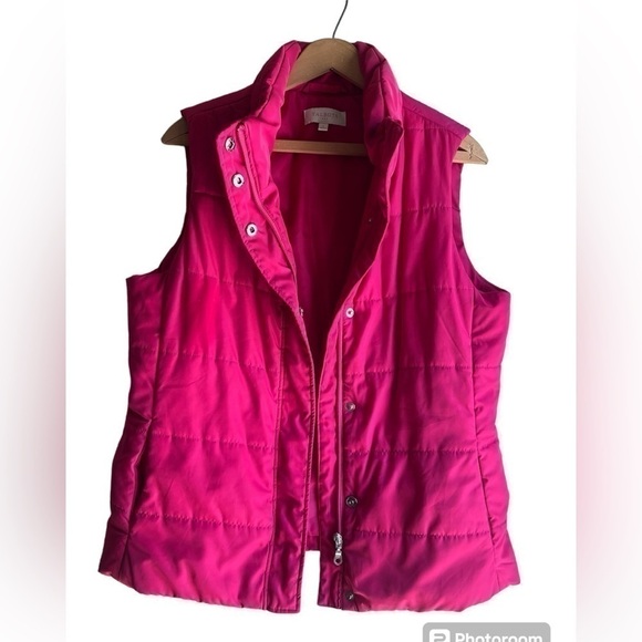 Talbots Pink Puffer Vest - Picture 3 of 7
